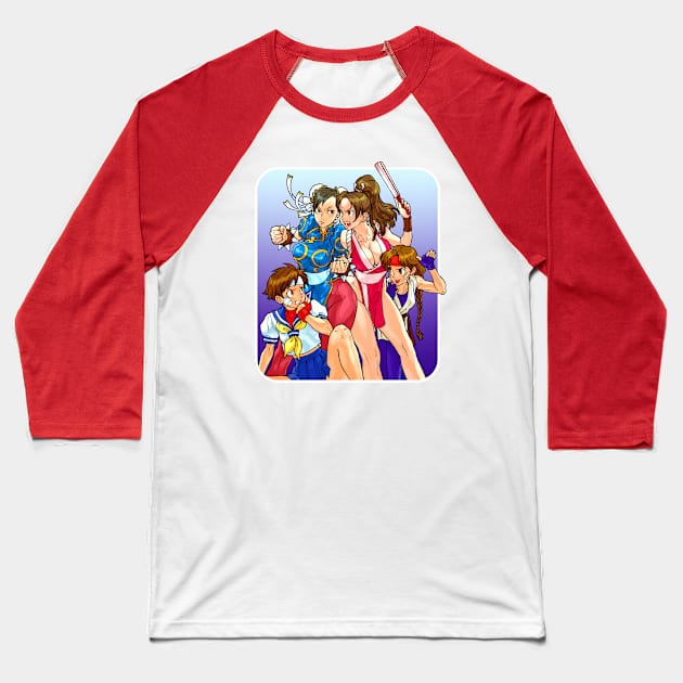 Girls' Fight Baseball T-Shirt by winsarcade